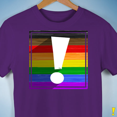 LGBTQ Philly Pride Flag Exclamation Point Premium Unisex T-Shirt